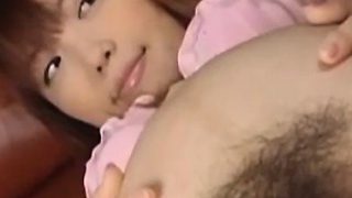 Oriental preggo hairy pussy gaping