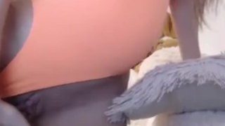 Sexy pregnant dirty blonde